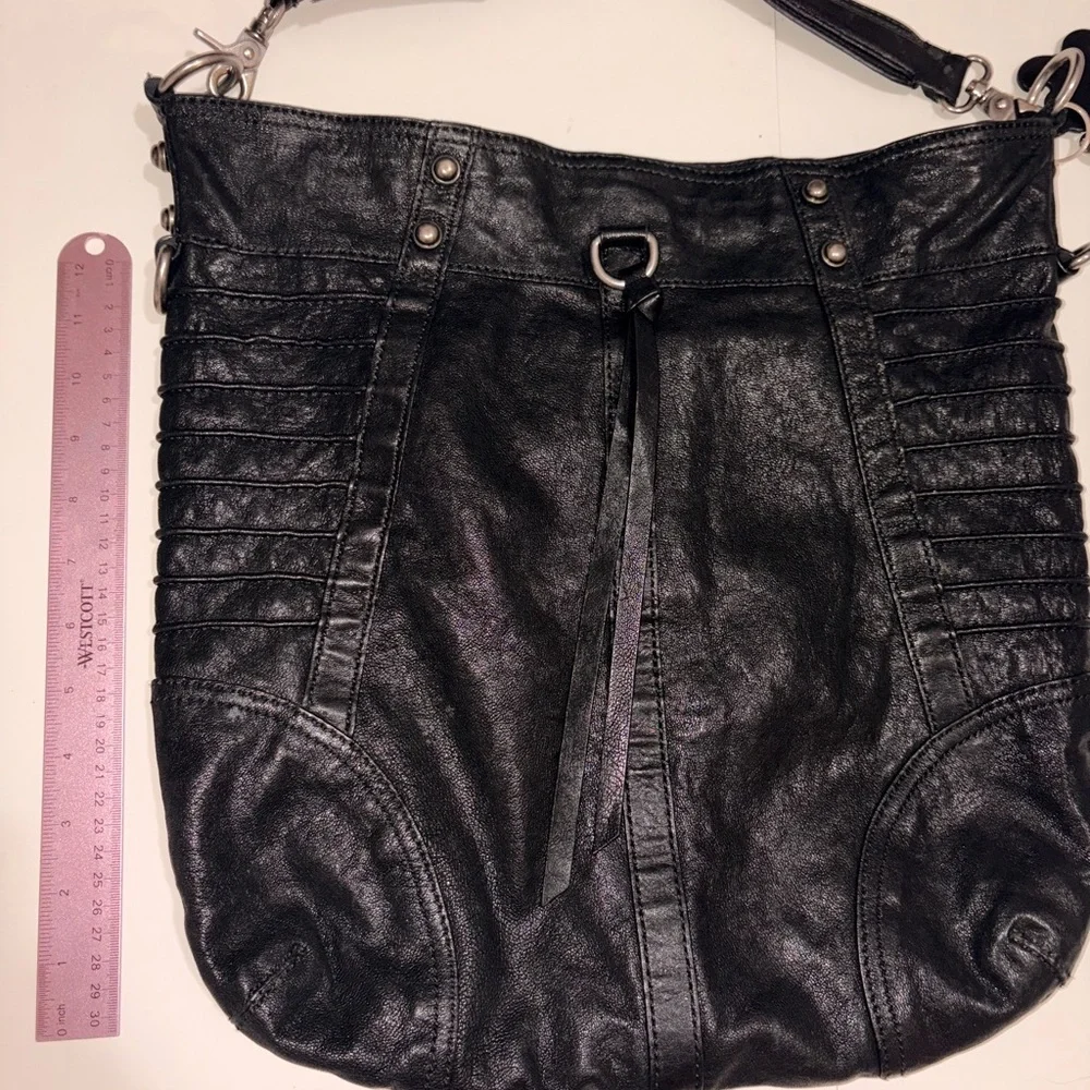 Andrew Marc Leather Bag Y2K Big & Stylish Alternative/Emo Cute Statement Purse!